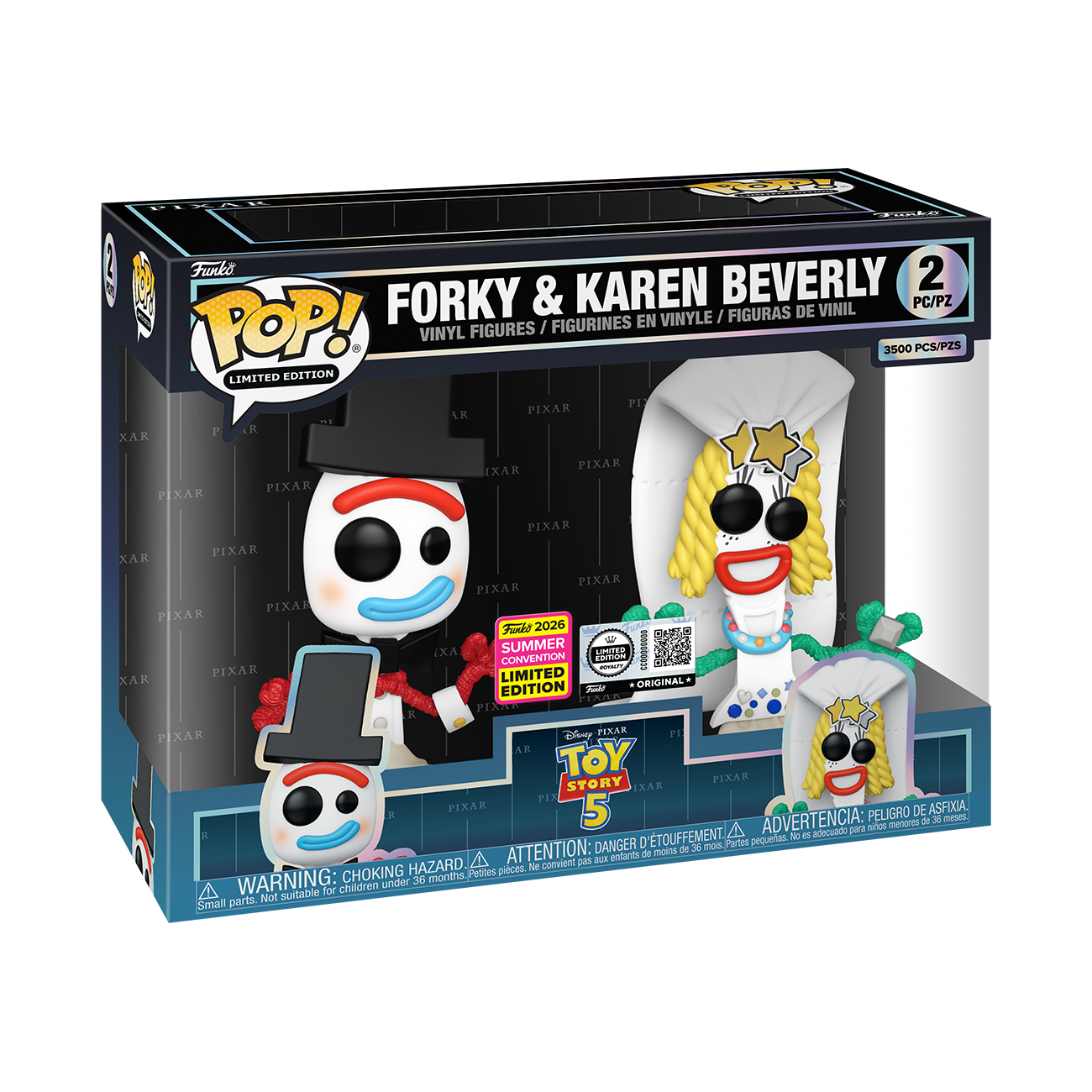 Toy Story 5: Forky and Karen Beverly (2 Pack)